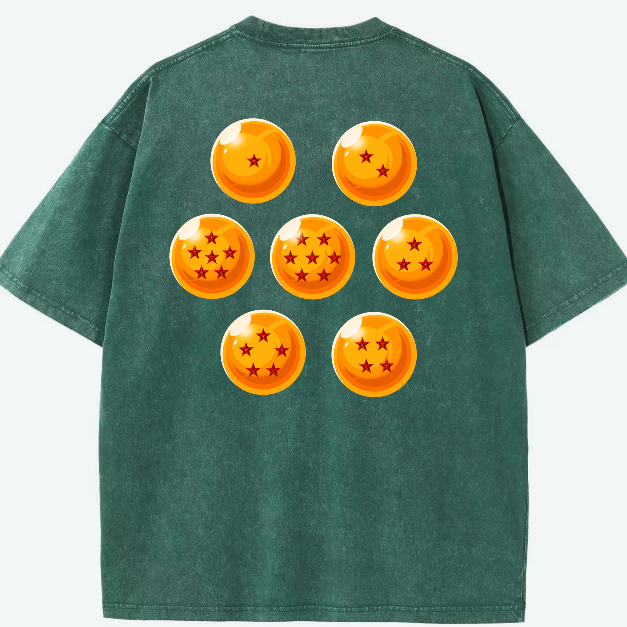 （画像用） ドラゴンボール DRAGON BALL 綿100% ヴィンテージ風 半袖Tシャツ（背面プリント）